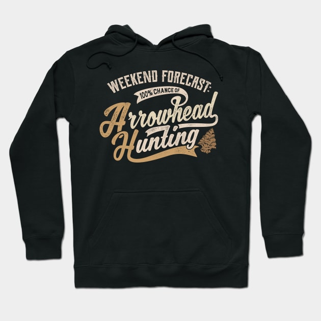 Funny Arrowhead Collecting Vintage Look Gifts Hoodie by MarkusShirts